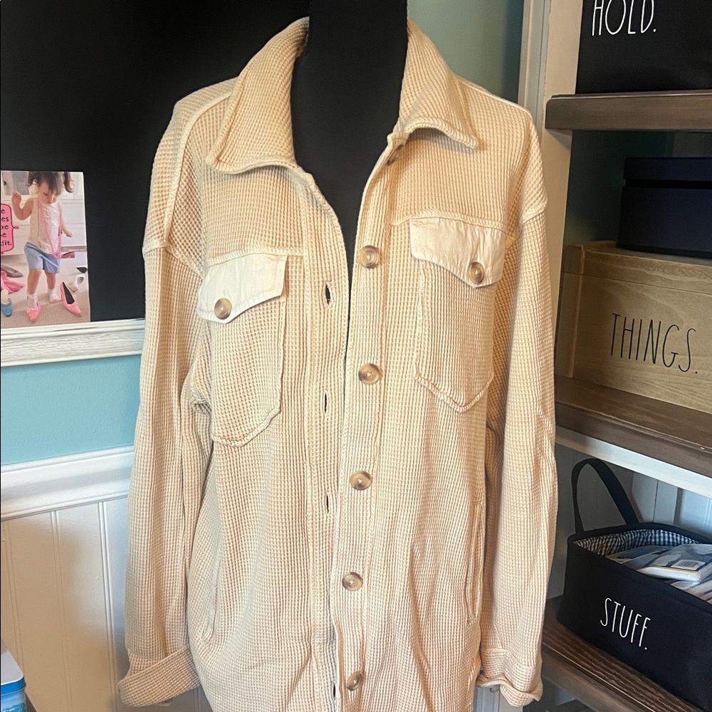 Women's Beige Utility Jacket